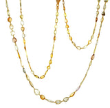 18K Yellow Gold & Rose Cut Diamond Necklace