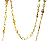 18K Yellow Gold & Rose Cut Diamond Necklace