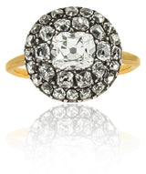 18th Century Silver Gold & Diamond Ring