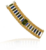 Piaget 18K Yellow Gold Lapis & Jade Watch
