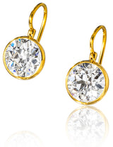 Stephen Russell 20K Yellow Gold & Diamond Earrings