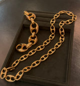 Bulgari 18K Gold Anchor Link Bracelet & Necklace