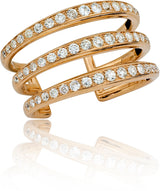 Stephen Russell 18K Rose Gold & Diamond Cuff