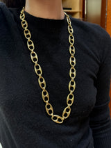 Bulgari 18K Gold Anchor Link Bracelet & Necklace