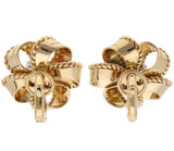 Cartier 18K Gold Platinum & Diamond Earrings