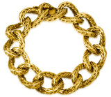 Hermes 18K Yellow Gold Link Bracelet