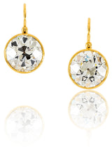 Stephen Russell 20K Yellow Gold & Diamond Earrings