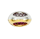 Cartier Ruby & Diamond “Harlequin” Ring; Ca1955