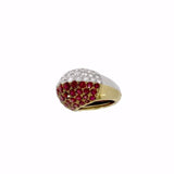 Cartier Ruby & Diamond “Harlequin” Ring; Ca1955