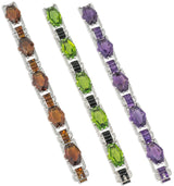 Van Cleef & Arpels Set of Three Art Deco Platinum Diamond & Gemset Bracelets