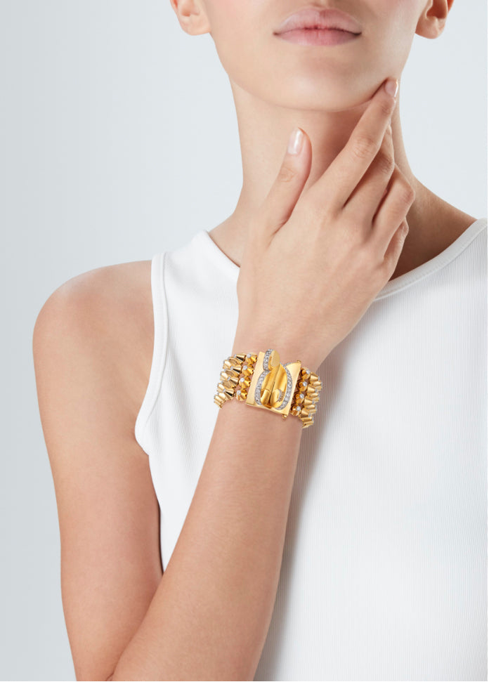 Cartier 18K Gold & Diamond Bracelet