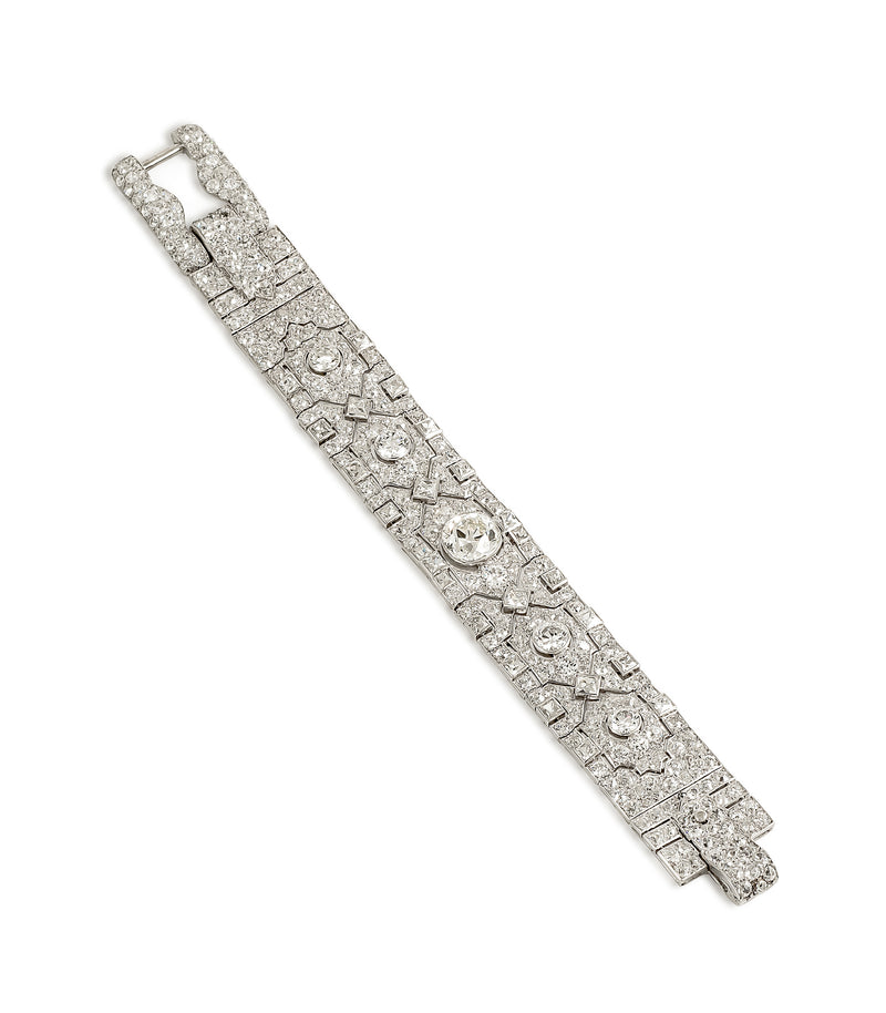 Platinum & Diamond Art Deco Bracelet