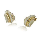 Stephen Russell 18K Gold & Diamond Earrings