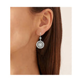 18K Gold & Diamond Flower Earrings