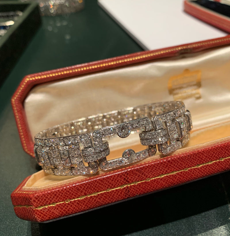 Cartier - Trinity 18K Two Tone Celestial Tri Color Diamond Bangle Brac –  Robinson's Jewelers
