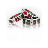 Stephen Russell "I Love You" Ruby & Diamond Band Ring
